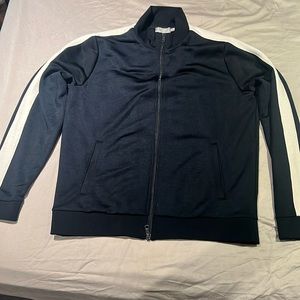 Vince men’s jacket large dark blue with white stripes
